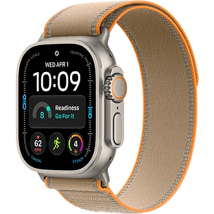 Apple Watch Ultra 4, GPS + Cellular, 49mm, Natural Titanium Case with Sand Trail Loop - M/L