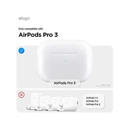 Elago для AirPods Pro 3 чехол Unique AW5 Game console Hang case Light Grey