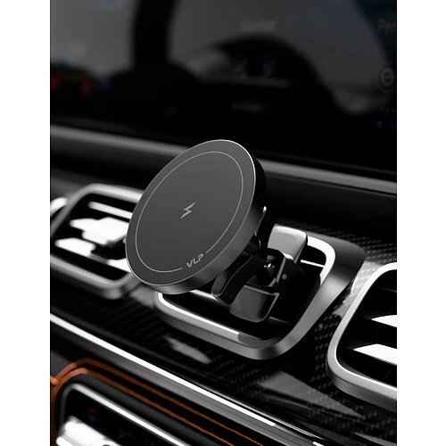 Автомобильный держатель VLP LITE Snap Charge Qi2, MagSafe, на вент. решетку, черный