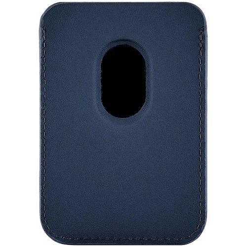 Магнитный кардхолдер uBear Leather Shell, натуральная кожа, синий Магнитный кардхолдер uBear Leather Shell, натуральная кожа, синий