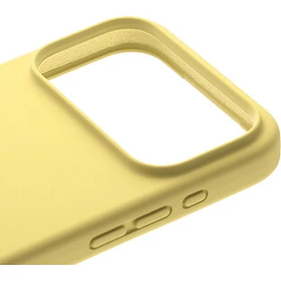 Чехол защитный uBear Touch Mag Case для iPhone 17 Pro Max, MagSafe совместимый, силикон, софт-тач, светло-желтый