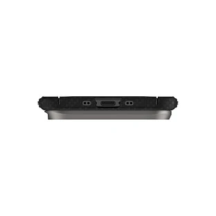 Чехол Uniq для iPhone Air KEVA EDGE Full Kevlar Carbon Black (MagSafe)