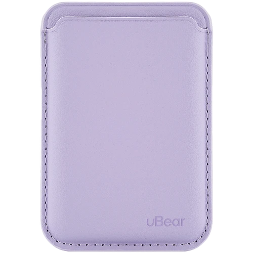 Магнитный кардхолдер uBear Leather Shell, натуральная кожа, фиолетовый Магнитный кардхолдер uBear Leather Shell, натуральная кожа, фиолетовый