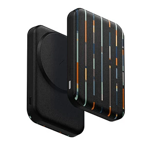 Внешний аккумулятор UNIQ Lexa 5000 DE Premium Leatherette Magnetic Power Bank (Черный)