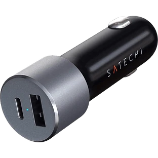 Автомобильное зарядное устройство Satechi 72W Type-C PD Car Charger Adapter, Space Gray