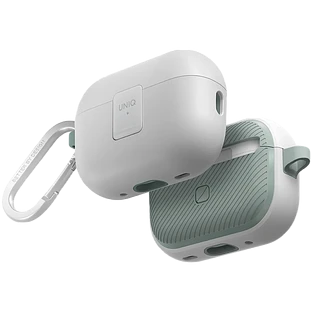 Uniq для Airpods Pro 2 чехол CLYDE Lock case Dove White/Soft Mint