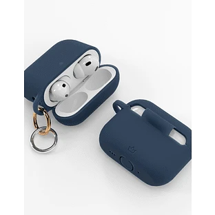 Чехол силиконовый VLP Charm Case для AirPods Pro 3, темно-синий
