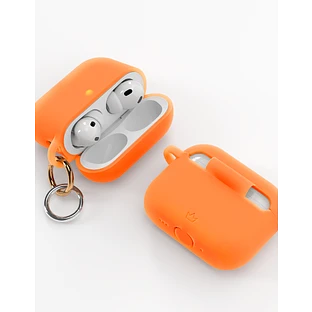 Чехол силиконовый VLP Charm Case для AirPods Pro 3, оранжевый