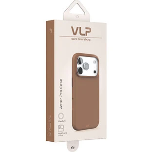 Чехол защитный VLP Aster Pro Case с MagSafe для iPhone 17 Pro, мокка