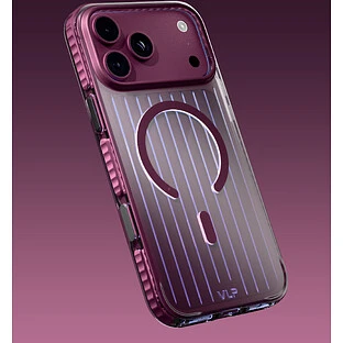 Чехол защитный VLP Pulse Case с MagSafe для iPhone 18 Pro Max, темно-вишневый