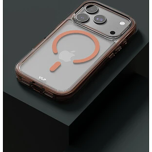 Чехол защитный VLP Bubble Case с MagSafe для iPhone 17 Pro, оранжевый