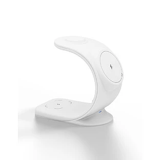 Беспроводное зарядное устройство VLP Powerstand 3 in 1 Qi2 для Apple, белое