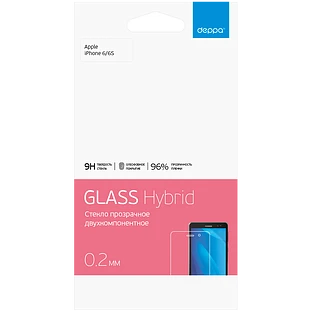 Защитное стекло DEPPA Hybrid для iPhone 6/6s
