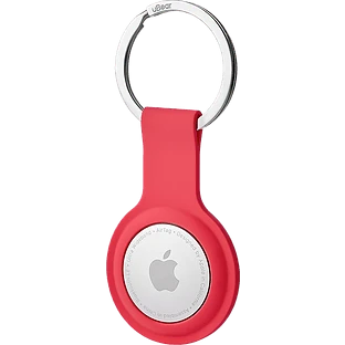 Чехол защитный uBear Touch Ring Case for AirTag, силиконовый, цвет: красный