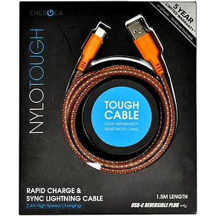 ENERGEA Кабель-переходник с USB на Lightning Nylotough