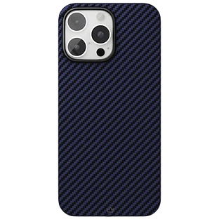 Чехол защитный "vlp" Kevlar Case с MagSafe для iPhone 16 Pro, темно-синий