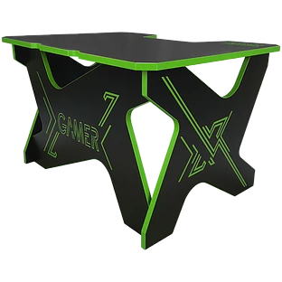 GENERIC COMFORT Gaming table Gamer Mini Seven/DS/NB, Чёрный/Зеленый