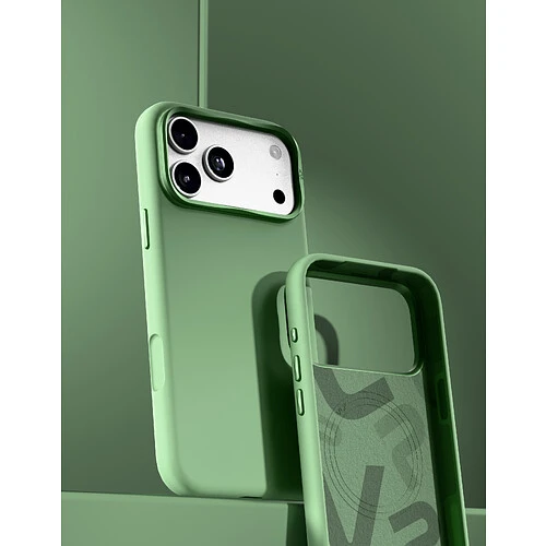 Чехол защитный VLP Aster Pro Case с MagSafe для iPhone 18 Pro, зеленый
