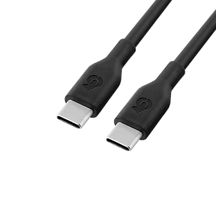 Зарядный кабель uBear Life UCB-C/UCB-C, 100W, 5А, 2м, Черный