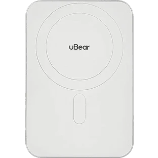 Внешний аккумулятор uBear Slide Power bank 10000mAh, PD20W, Qi2, белый