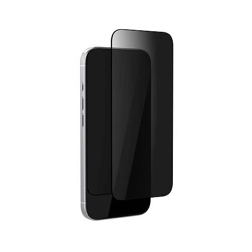 Стекло защитное 2.5D VLP Privacy Easy Box для iPhone 17 ProMax, с черной рамкой (Приватное)