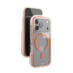 Чехол защитный VLP Bubble Case с MagSafe для iPhone 17 Pro, оранжевый