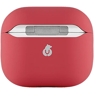 Чехол защитный для Airpods 3 Touch Pro Silicone  Case, 1.5 мм усиленный, красный