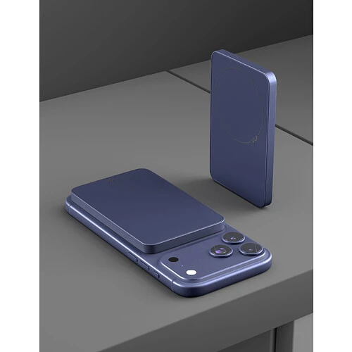 Аккумулятор внешний VLP Diamond Energy MagSafe, Qi2, 5000 mAh, 3A, USB-C, темно-синий