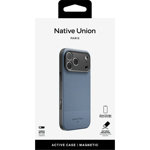 Чехол защитный NATIVE UNION ACTIVE CASE FOR IPHONE 18 PRO MAX NAVY, для iPhone 18 PRO MAX, цвет: синий
