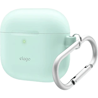 Elago для AirPods 4 чехол Silicone Hang case Mint