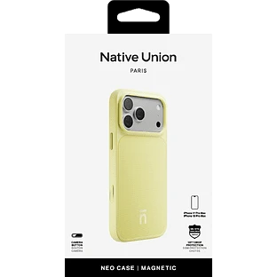 Чехол защитный NATIVE UNION NEO CASE FOR IPHONE 18 PRO MAX LEMON, для  iPhone 18 PRO MAX, цвет: цитрус