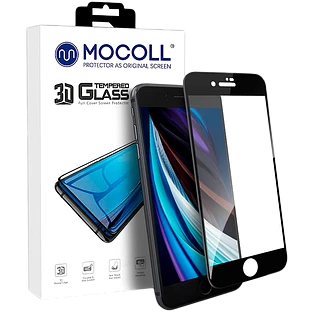 Защитное стекло MOCOLL полноразмерное 3D MIX для iPhone SE 2020 Черное (серия Pearl) Защитное стекло MOCOLL полноразмерное 3D MIX для iPhone SE 2020 Черное (серия Pearl)