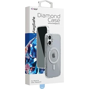Чехол защитный VLP Diamond Case с MagSafe для iPhone 16 прозрачный Чехол защитный VLP Diamond Case с MagSafe для iPhone 16 прозрачный