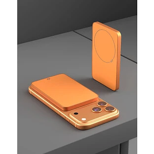 Аккумулятор внешний VLP Diamond Energy MagSafe, Qi2, 5000 mAh, 3A, USB-C, космический оранжевый