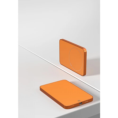 Аккумулятор внешний VLP Diamond Energy MagSafe, Qi2, 5000 mAh, 3A, USB-C, космический оранжевый