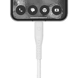 Кабель Energea FLOW USB-C to USB-C PD240W 5A Nanoweave Magnetic tie White 1.5m