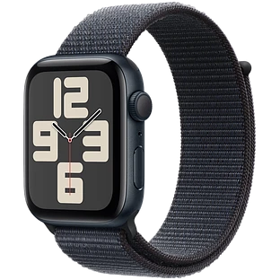 Apple Watch SE 2 (2024) GPS 44mm Midnight Aluminium Case with Ink Sport Loop Band Apple Watch SE 2 (2024) GPS 44mm Midnight Aluminium Case with Ink Sport Loop Band