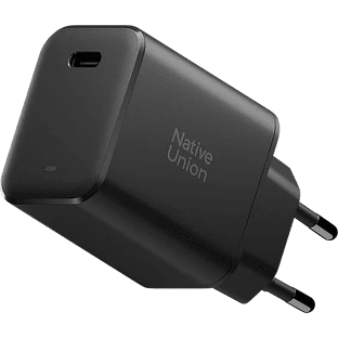 FAST GAN CHARGER 45W-BLACK-EU, СЗУ 45W,  разъёмы USB-C . Цвет: чёрный