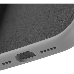 Чехол защитный uBear Touch Mag Case для iPhone 17, MagSafe совместимый, силикон, софт-тач, светло-серый