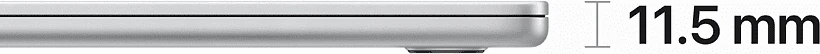 MacBook Air 15.3" M4 (10C CPU/10C GPU), 16GB, 512GB, Серебристый
