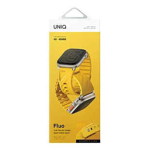Ремешок Uniq для Apple Watch 49-40 mm FLUO Silicone Rubber Golden Yellow