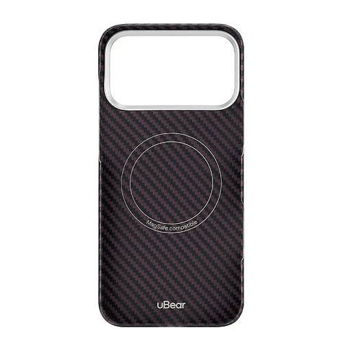 Чехол защитный uBear Supreme Case для iPhone 18 Pro Max, ультратонкий, материал Кевлар, MagSafe совместимый, бургунди