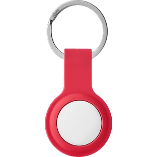 Чехол защитный uBear Touch Ring Case for AirTag, силиконовый, цвет: красный