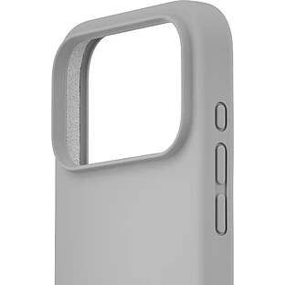 Чехол защитный uBear Touch Mag Case для iPhone 18 Pro, MagSafe совместимый, силикон, софт-тач, светло-серый