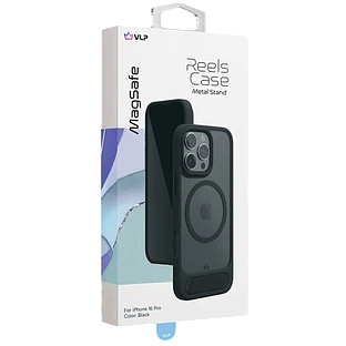 Чехол защитный VLP Reels Case с MagSafe для iPhone 16 Pro, черный