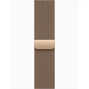 Apple Watch Series 11, GPS + Cellular, 42mm, Gold Titanium Case with Gold Milanese Loop