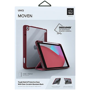 Обложка Smart Folio UNIQ MOVEN  Maroon Red для iPad (7-го, 8-го и 9-го поколения)