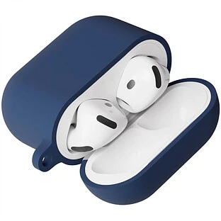 Чехол защитный VLP Charm Case для AirPods 4, темно-синий