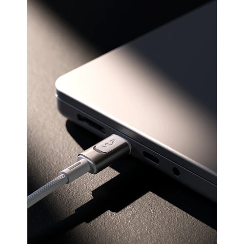 Дата-кабель VLP Force Line Magnet USB-C, 1.5м, 100W, белый