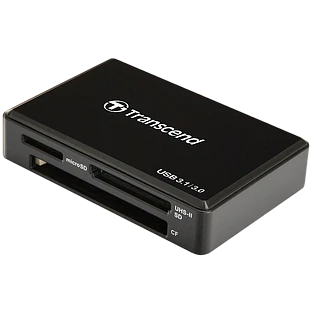 Карт-ридер Transcend TS-RDF9K2, (SDXC/Micro SDXC/SDHC/Карта Micro SDHC), USB 3.1, Чёрный